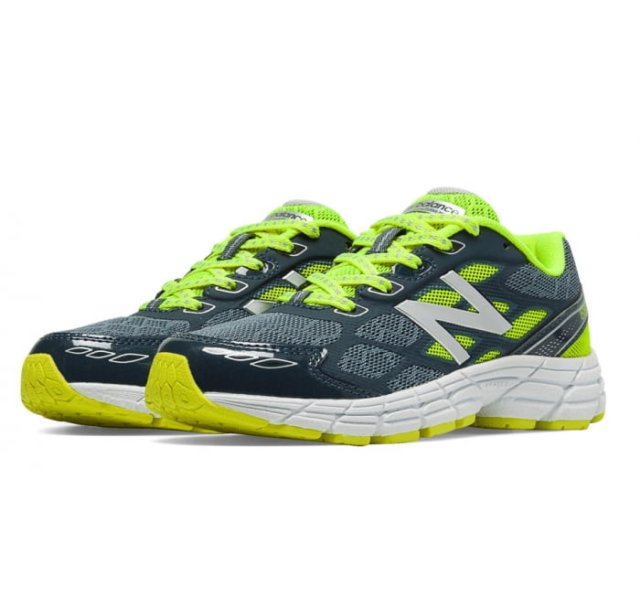 New Balance Boy's KJ880v5 Grey/Yellow 