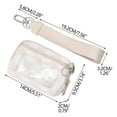 thumbnail image 2 of Waterproof Wristlet Pouch, Clear Card Slot, Polyester Material, Secure Zipper, Zippered Closure, Fashion Style, Travel Gear, Everyday Use, Crossbody Pouch, Handbag Accessory TOPLIU, 2 of 8