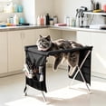 thumbnail image 6 of Dog Grooming Hammock for Senior Dogs, Freestanding No‑Hook Pet Grooming Stand with Zipper Removable Mesh Sling for Small Dogs Cats, Home Grooming for Bathing Nail Trimming Blow‑Drying Ear Care, 6 of 9