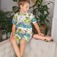 thumbnail image 4 of Fotbe Cartoon Frogs Pijama Estampada de 2 Piezas para Niños – Ropa de Dormir de Manga Corta Cómoda para Niños y Niñas, Camiseta y Shorts de Algodón-3X-Large, 4 of 6