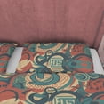 thumbnail image 3 of Abstract Retro Bedding Set, 70s Nostalgia Duvet Cover, Green Quilt Cover,, 3 of 6