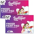 thumbnail image 1 of Lartique finger paint paper pad, 11x17 Finger paint pads for kids, 50 Sheets painting paper, 2 Pack, 1 of 7