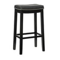 thumbnail image 2 of Home Square 2-Piece Furniture 32" Wood Bar Stool Set in Black, 2 of 11