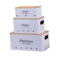 thumbnail image 3 of Caja de almacenamiento de cebolla y patatas, juego de botes de almacenamiento para cocina, a prueba de polvo, contenedor de alimentos frescos para blanco, 3 of 9