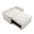 thumbnail image 3 of Modern 2 Seats Velvet Pull Out Sofa Bed Loveseat, Convertible Sleeper Couch Love Seat With USB Ports and Storage Pocket For Living Room Bedroom Apartment, 3 of 12