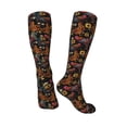 thumbnail image 4 of Daiia Sports Socks Sunflower Rooster Printed Novelty Crew Socks for Men Women Knee High Socks Cotton Socks Soft & Breathable Support Unisex Socks, 4 of 9