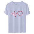 thumbnail image 5 of JeashCHAT Womens Valentine's Day Graphic Tees Short Sleeve Crew Neck Heart Printed Shirts Blouse Tops, 5 of 5