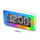 thumbnail image 3 of Relojes de alarma digitales LED Reloj luminoso de superficie de espejo USB regulable (blanco) Likrtyny Para estrenar, 3 of 9