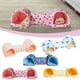 thumbnail image 1 of Escondite de túnel para conejillos de indias – Cueva acogedora lavable, casita para pequeños animales, poliéster blando, fondo antideslizante, azul, 20"x7"x6", para conejos, chinchillas, hámsters, 1 of 5