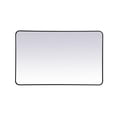 thumbnail image 1 of Living District MR803048BK 30 x 48 in. Soft Corner Metal Rectangular Mirror, Black, 1 of 1