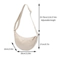 thumbnail image 3 of Bolso bandolera de mujer Bolso de nylon para dumplings - Bolso de hombro de tela impermeable y ligera, diseño minimalista clásico, bolso versátil para el diario, 3 of 6