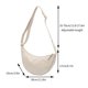 thumbnail image 3 of Bolso bandolera de mujer Bolso de nylon para dumplings - Bolso de hombro de tela impermeable y ligera, diseño minimalista clásico, bolso versátil para el diario, 3 of 6