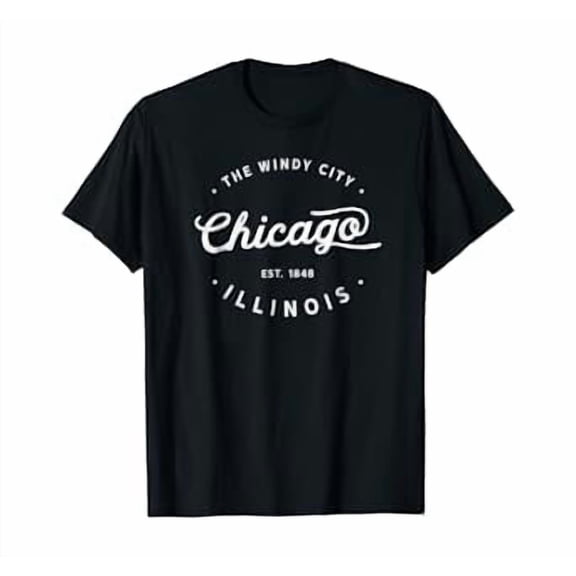 Chicago Illinois Windy City Vintage T-Shirt