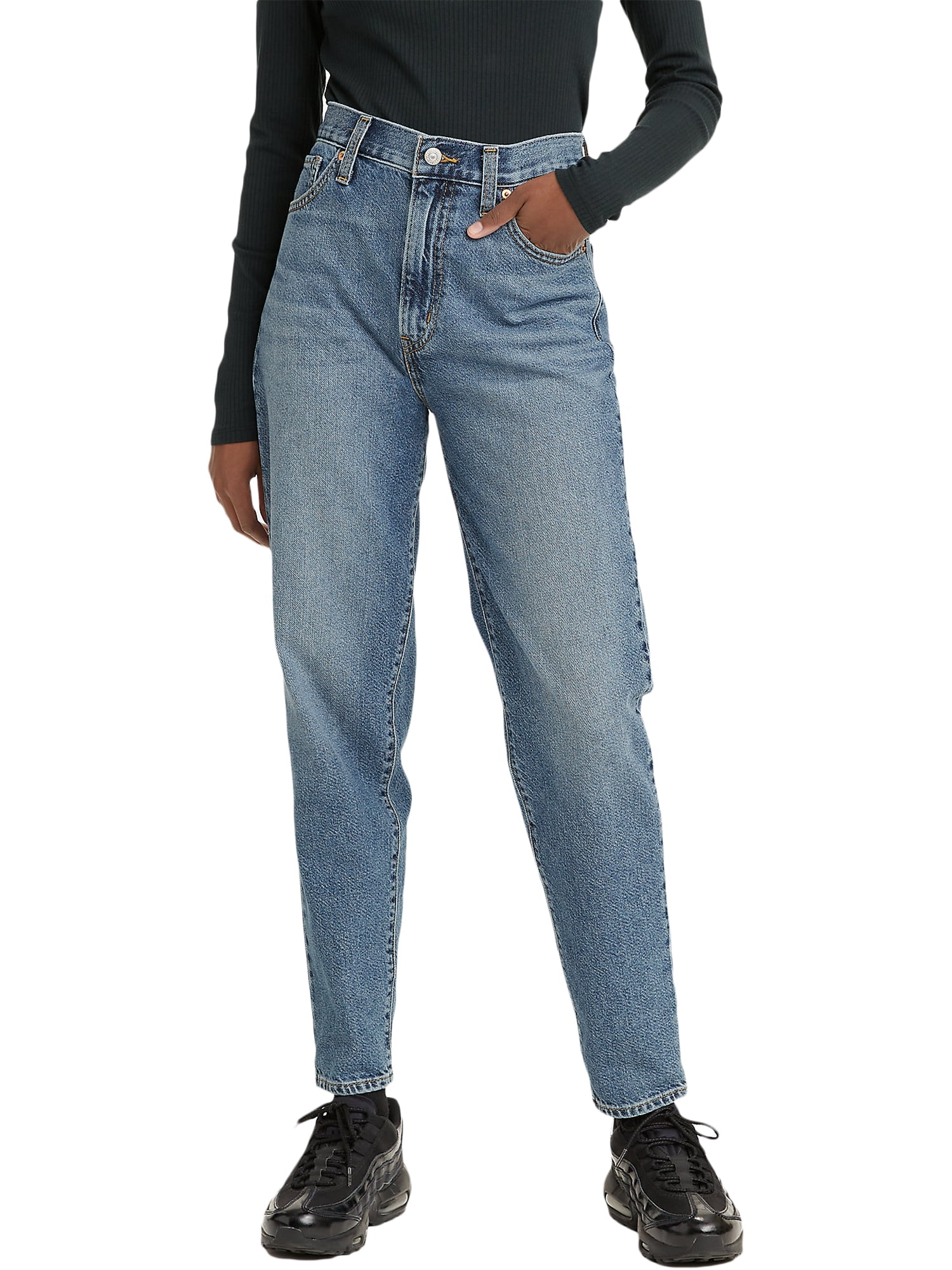 Afleiden lassen Oppervlakte Levi's Original Women's High-Waisted Mom Jeans - Walmart.com