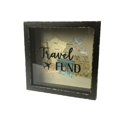 thumbnail image 1 of Black Travel Fund Wood Money Box, 1 of 1