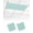 Mint, Aqua, Pastel, variant on 1 Pack Fluorescent Light Cover for Ceiling Lights, Sage Green Paisley Boho Magnetic Classroom Light Filters 4x2 Feet, Abstract Art Floral Aesthetic Decorative Ceiling Shade Panel for Office