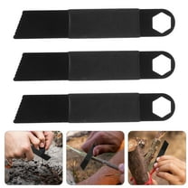 SEWCHICS Whamvox 10Set Black Stainless Steel Rod Fire Starters for Campfires Hiking Emergency Survival