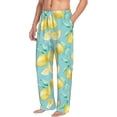thumbnail image 6 of Logiee Yellow Lemon Print Pajama Pants for Men,Men’s Pajama Bottoms,Mens PJ Pants with Pockets & Button Fly-Large, 6 of 6