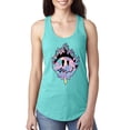 thumbnail image 2 of Wild Bobby Trippy Happy Face Women Racerback Tank Top, 2 of 6