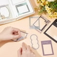 thumbnail image 3 of Plastic 7 Bags Decorative Stickers Frames 115pcs Frame Scrapbooking Stickers Waterproof Photo Frame Stickers Transparent Scrapbooking Decorative Decals for DIY Craft Album, 3 of 6