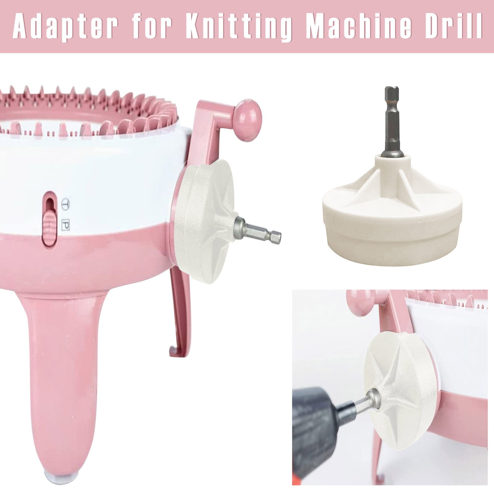Home Decor 1PCS Adapter For Knitting Machine Drill Knitting Machine