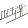 thumbnail image 3 of Spectrum Diversified Euro Kitchen Organiser for Plates, Cutting Boards Bakeware, Cooling, Pots & Pans, Serving Trays, Reusable Containers, and Lids Holder Rack, Satin Nickel, 3 of 9