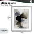 thumbnail image 4 of Stupell Industries Contemporary Thoughts In Muted Layers Gray Framed Print Under Glass, 13 x 16, by Ink Drop Loft, 4 of 8