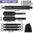 thumbnail image 2 of Hip Thrust Belt for Weights, Ankle Resistance Bands with Cuffs – Glute Bridge Band & Hip Thrust Dumbbell Holder for Leg, Booty Building, Home Gym, 2 of 6