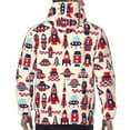 thumbnail image 6 of Bingfone Rocket Pattern Men'S Drawstring Hoodie Long Sleeve Pocket Sweatshirts-3x-Large, 6 of 9