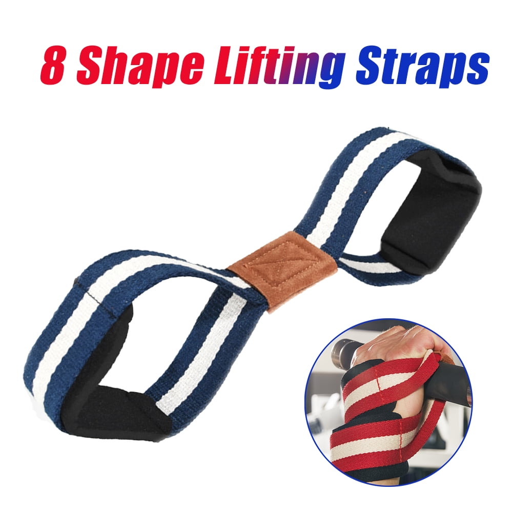 Visland Nonslip Padded 8 Shape Lifting Straps Weightlifting Straps