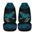 thumbnail image 3 of Binienty Boho Floral Frog Car Seat Covers Front Seats Only 2 Piece Automotive Vehicle Seat Cover Washable Breathable Universal Auto Accessory for SUV Sedan Truck, 3 of 7