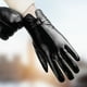 thumbnail image 1 of Guantes de piel de oveja de invierno para mujer, guantes de cuero para conducir cálidos con forro polar y pantalla táctil, caja de regalo, regalo de reunión anual para el personal, 1 of 4