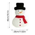 thumbnail image 3 of Gytml 18.1 Inch*11.02Inch Christmas Snowman Throw Pillow Snowman Soft Cushion Pillows Cute Winter Holiday Decorative For Couch, Sofa, Bedroom White 46cm, 3 of 9