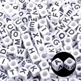 thumbnail image 5 of 1400pcs 5 Color Acrylic Alphabet Cube Beads Letter Beads With 1 Roll 50m Crystal String Cord For Jewelry Making6mm, 5 of 5
