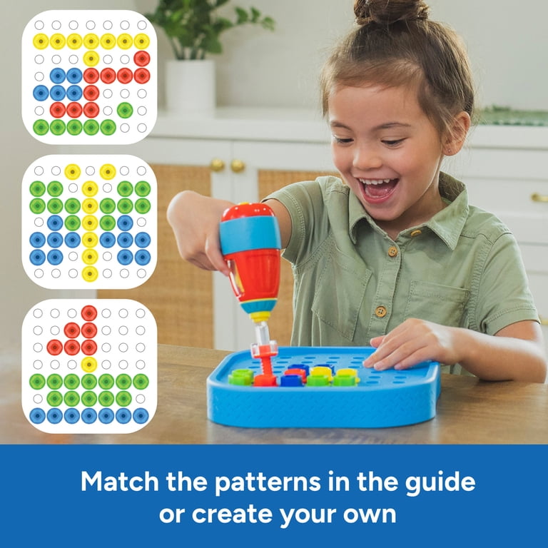 Educational Insights Design & Drill Bolt-It Bucket, Preschool STEM