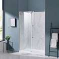 thumbnail image 5 of Bel Satin Nickel Alcove Shower Kit Base Walls Door 32" x 60" x 81.5 in., 5 of 20