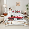 thumbnail image 4 of Castle Fairy 3-Piece Queen Comforter Set - Red Truck Christmas Tree Cabin, 4 of 8