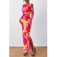 thumbnail image 4 of Vestido PRETTYGARDEN Maxi Ajustado de Manga Larga Floral XS, 4 of 8
