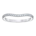 thumbnail image 3 of Sterling Silver Women's Cubic-Zirconia Duo Bridal Anniversary Engagement Wedding Ring Set Size 9, 3 of 4