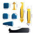thumbnail image 3 of 8x Kit de herramientas de calafateo, herramienta de acabado de silicona, raspador para cocina, fregadero de baño, trabajos de bricolaje o sellado de s Soledad finalizador de la espátula de calafateo, 3 of 7