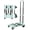 Green, variant on Heavy-Duty 500LB Capacity Hand with - Retractable Handle & Extendable Plate, Portable Collapsible Cart with 4 Wheels w/Brakes Folding Luggage Cart for Travel/ Use, Black