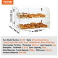 thumbnail image 2 of Pastry Display Case, 2-Tier Commercial Countertop Bakery Display Case, Acrylic Display Box with Rear Door Access & Removable Shelves, Keep Fresh, 2 of 9
