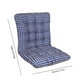 thumbnail image 4 of Cojín para silla de oficina, poliéster transpirable, almohadilla de soporte para la espalda, antideslizante, azul, 85x45cm/33,46x17,72in, correas elásticas, cojín de asiento ergonómico para sillas, 4 of 9