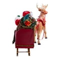 thumbnail image 5 of Kurt Adler Fabriché Santa in Sleigh With Deer Standing Christmas Display, 5 of 6