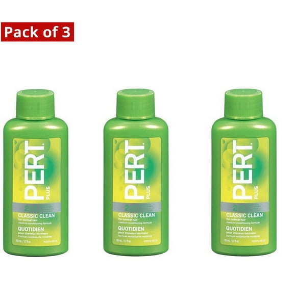Pert Classique Nettoyer 2 en 1 Shampooing & Revitalisant 50ml - Pack de 3