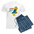 thumbnail image 6 of CafePress - Crazy Bird Lady Men's Light Pajamas - Men's Light Loose Fit Cotton Pajama Set, 6 of 7