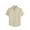 Beige, variant on COEVALS CLUB Men’s Linen Beach Summer Casual Button Down Shirt Solid Short Sleeve Cotton Guayabera Shirts (Pink/2XL 13#)