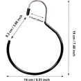 thumbnail image 2 of Elegant Closet Organizer, Non-Slip Belt Rack Tie Hanging Hooks Stainless Steel With Pvc Immersion Layer For Most Clothes Rails, Wide Application Scarf Ring Hangers For Closet Accessories (4 Pieces), 2 of 5