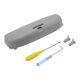 thumbnail image 1 of Estuche para gafas de sol de automóvil Unique Bargains para Jeep Renegade 2015-2023, soporte para gafas de sol, caja de almacenamiento, tela de ABS, gris, 1 juego, 1 of 7