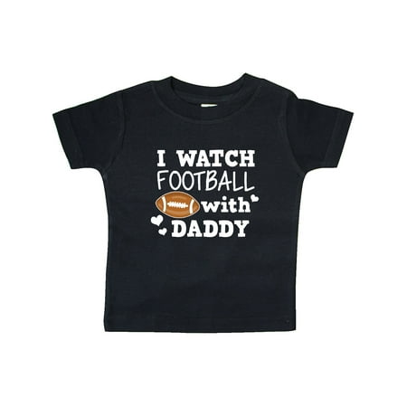 

Inktastic I Watch Football with My Daddy Gift Baby Boy or Baby Girl T-Shirt